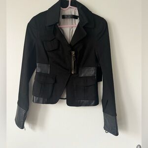 New Gwen Stefani L.A.M.B Leather Accent Jacket